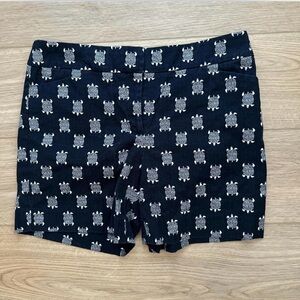 Loft navy turtle print Riviera shorts - size 8